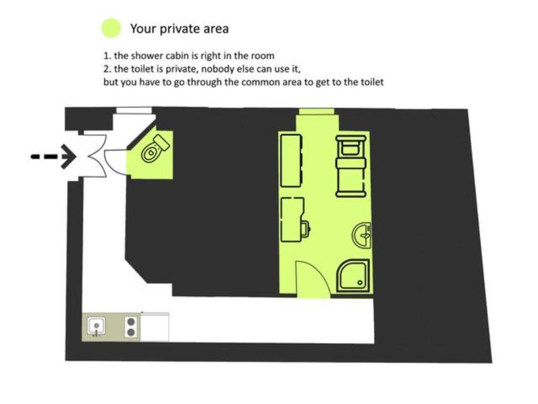 Room With Privat Shower In 3 Rooms Apartment เวียนนา ภายนอก รูปภาพ